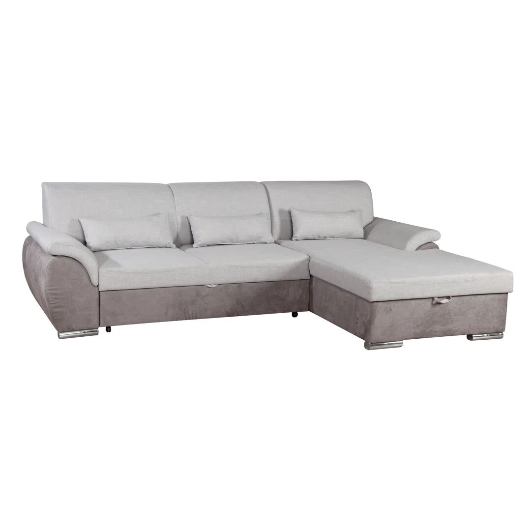 Photos - Sofa 17 Stories Threatt Corner  Bed white 84.0 H x 274.0 W x 175.0 D cm