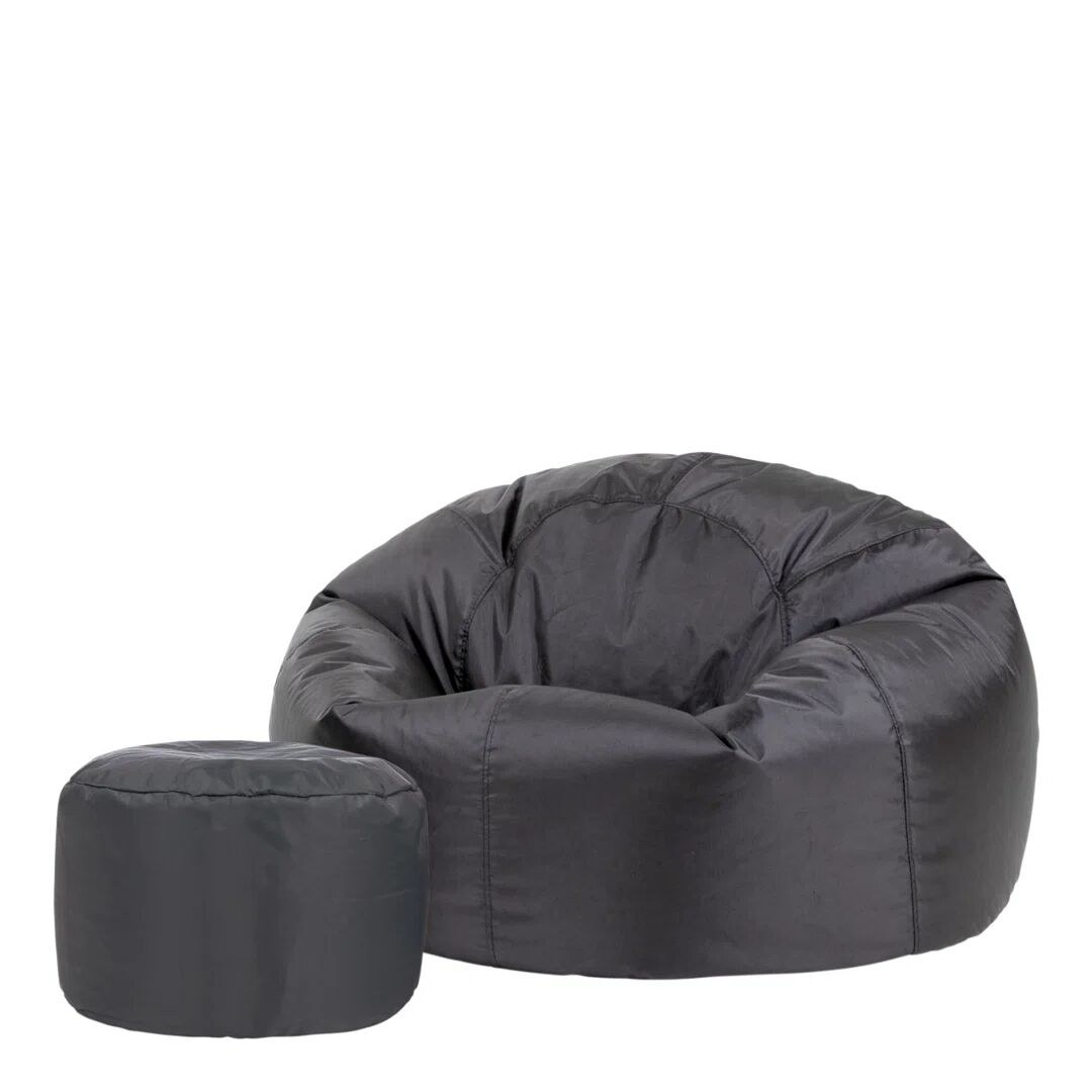 Photos - Bean Bag Isabelle & Max Veeva Classic Indoor Outdoor  Chair & Pouffe gray 5