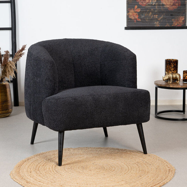 Furnwise Teddy Arm Chair Nora Black