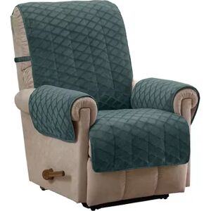 Jeffrey Home Fairmont 1-piece Diamond Plush Recliner Furniture Slipcover, Green