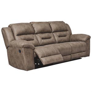 Ashley Furniture Signature Design by Ashley Stoneland Reclining Sofa in Fossil