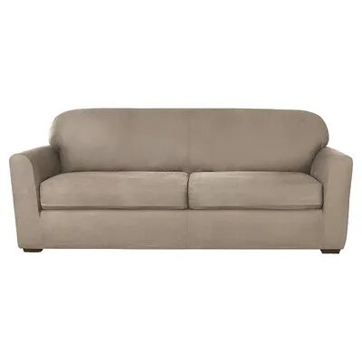 Sure Fit SureFit Home Decor Ultimate Stretch Leather Sofa Cushion Cover, White