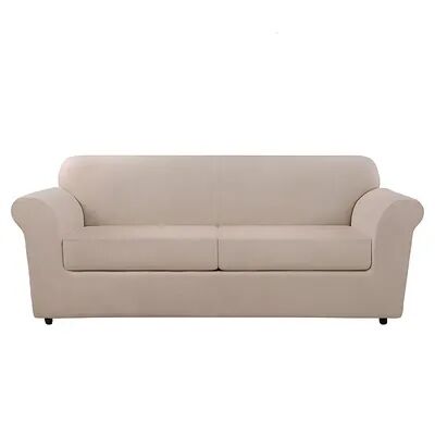 Sure Fit SureFit Home Decor Ultimate Stretch Leather Sofa Cushion Cover, White