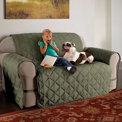 Jeffrey Home Microfiber Ultimate Sofa Protector, Green