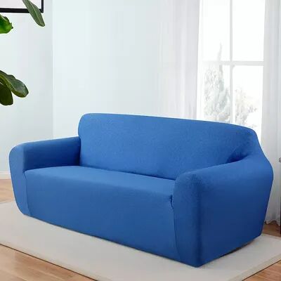 Kathy Ireland Ingenue Stretch Sofa Slipcover, Blue, SOFASLPCVR