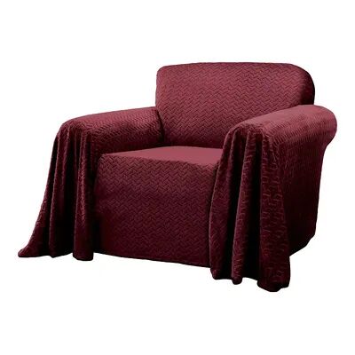 Jeffrey Home Mason Furniture Throw Chair Slip, Red, Armchair
