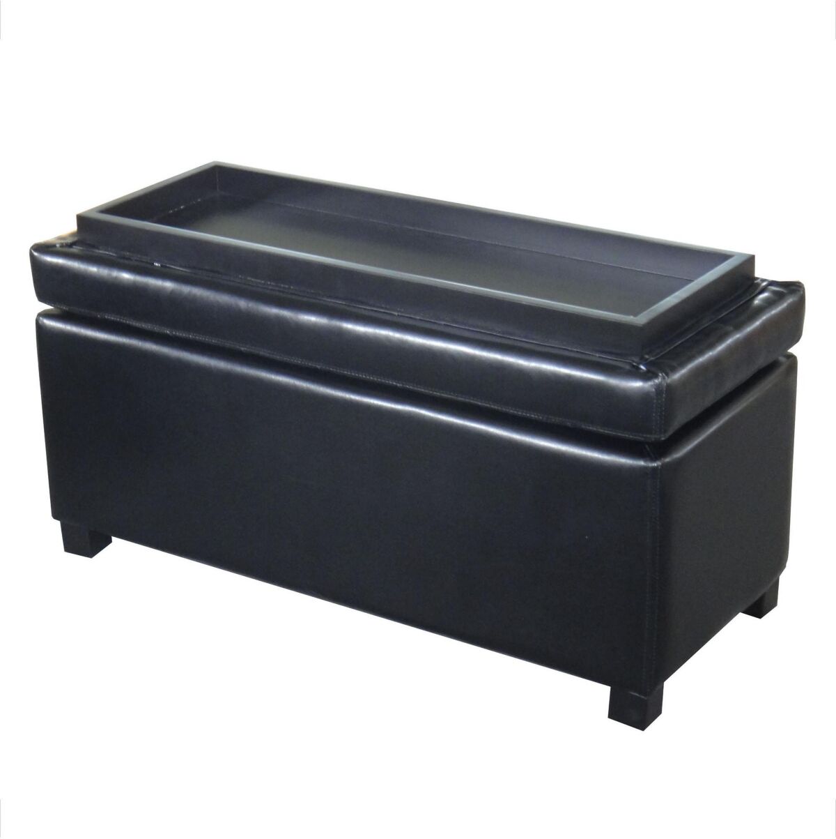 Home Accessories Ariel Indoor Ottomans - Black