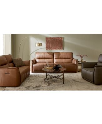 Furniture Polner Leather Sofa Collection Created For Macys