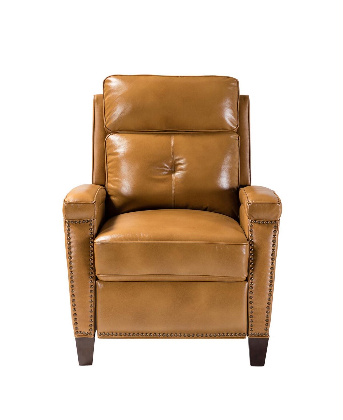 Hulala Home Sickel Modern Retro Recliner Chair for Bedroom Living Room - Camel