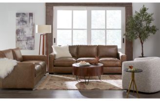 Furniture Dawkins Leather Sofa Collection Created For Macys