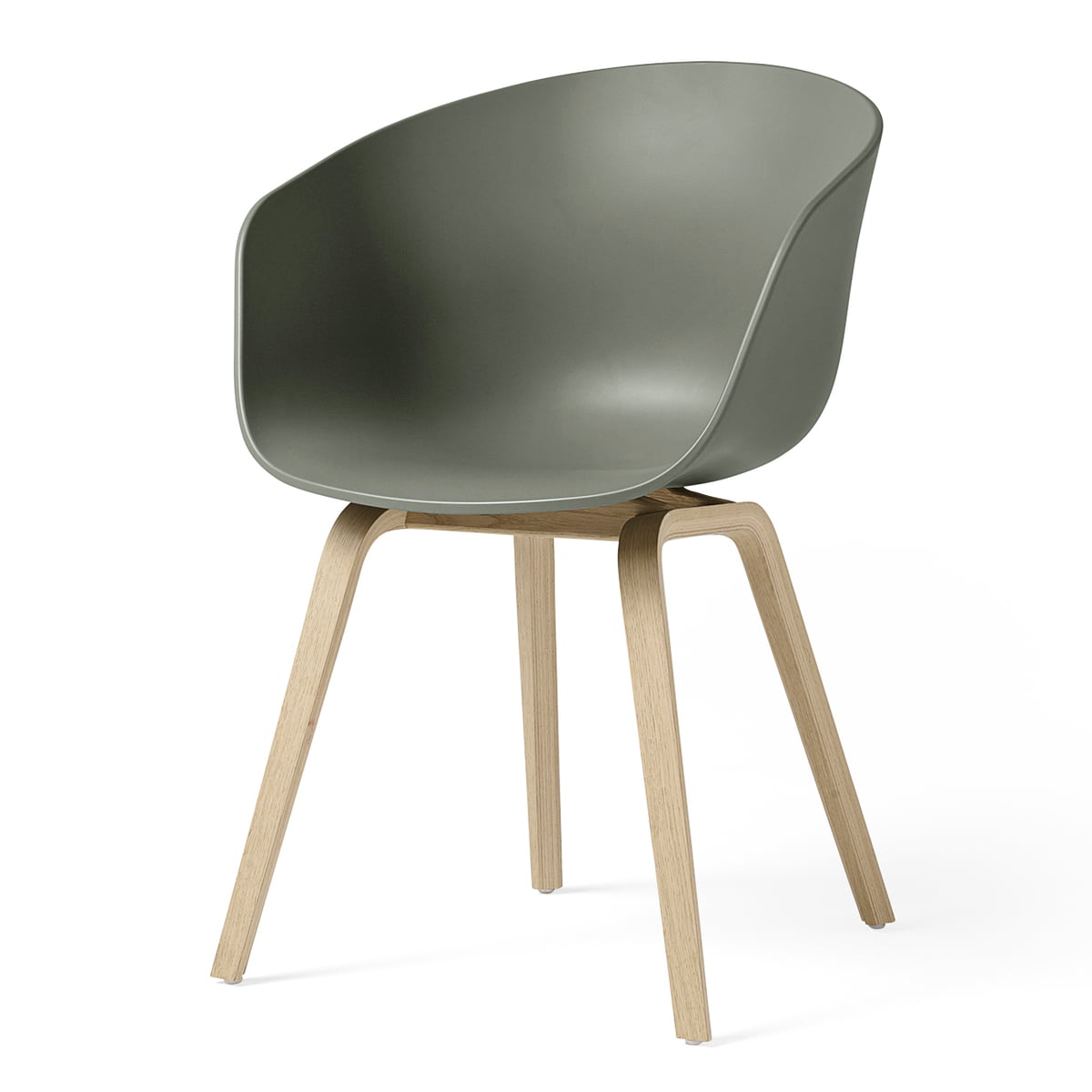 HAY - About A Chair AAC 22, Eiche matt lackiert / dusty green