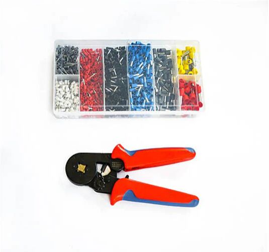 Randy & Travis 1200Pcs Bootlace Ferrule Crimper Kit Ratchet Crimping Tool