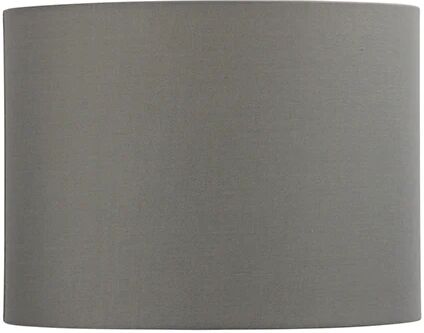 Oriel Lighting 30Cm Light Grey Cotton Drum Shade