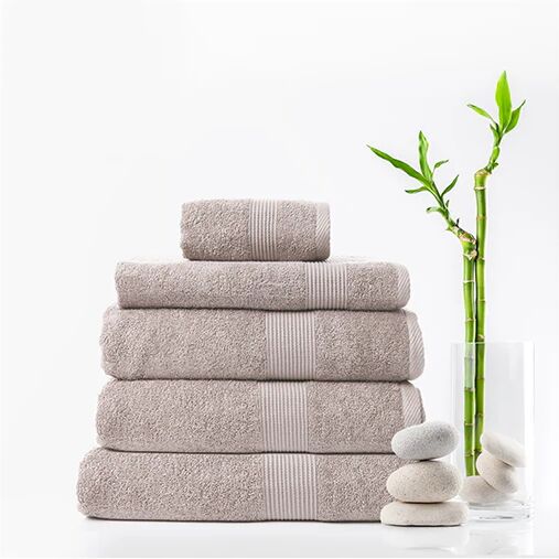 Royal Comfort 5 Pcs Cotton Bamboo Towel Set Luxurious Absorbent Plush