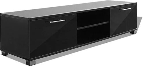 Unbranded Tv Cabinet High Gloss Black 120 X 40 X 34 Cm