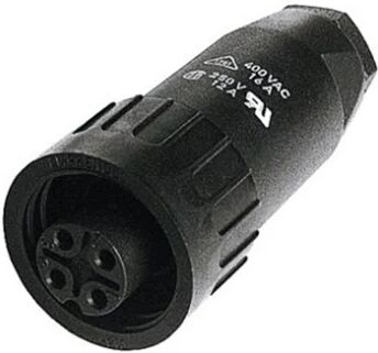 Amphenol 4 Pin Ip67 Power Line Socket