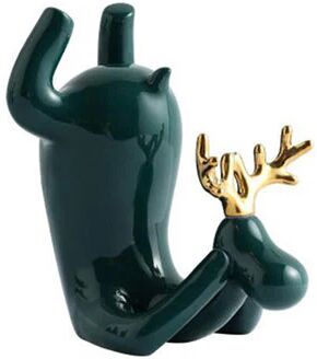 Unbranded Ceramic Upside Down Elk Wine Rack