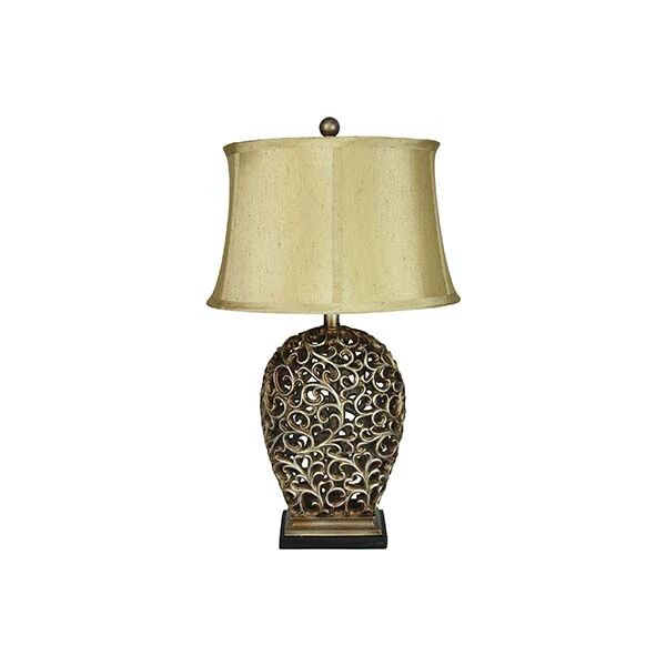 Oriel Lighting Classically Styled Table Lamp With Harp Shade