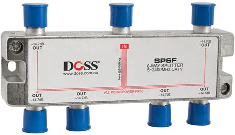 Doss 6 Way F Splitter Or Combiner