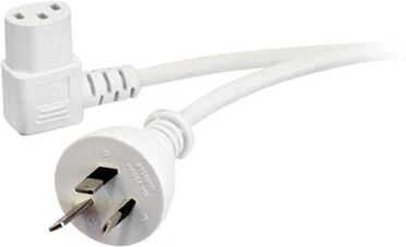 Doss 2M Right Angle IEC End Power Cord White