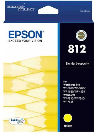 Epson 812 Std Cap Durabrite Ultra Yellow Ink