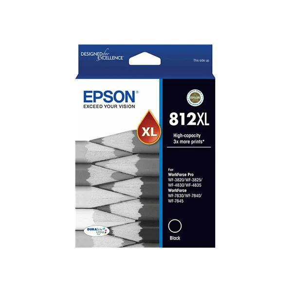 Epson 812Xl Hi Cap Durabrite Ultra Black Ink