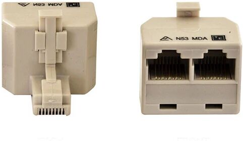 Eversure 8P8C Rj45 Double Adaptor