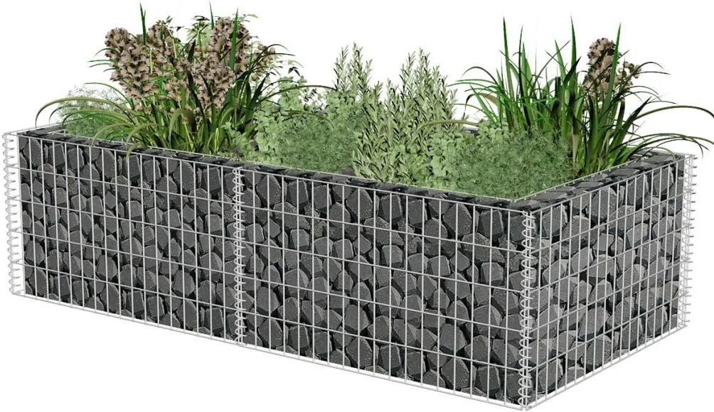 Unbranded Gabion Planter 180 x 90 x 50 Cm