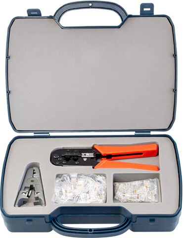 Hanlong Modular Crimper Stripper And Plugs Tool Kit