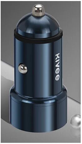 Kivee Car Charger With Dual Usb Dark Blue