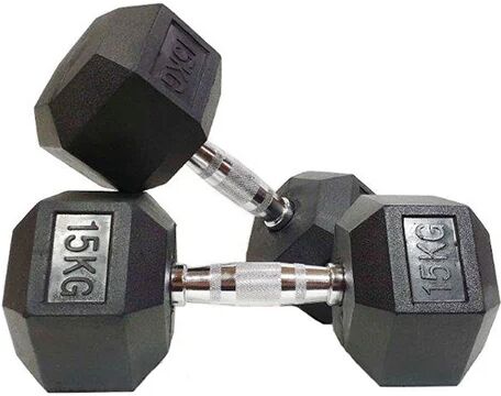 Morgan Sports Morgan Rubber Hex Dumbbells Pair