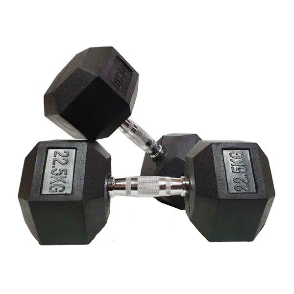 Morgan Sports Morgan Rubber Hex Dumbbells Set Of 2