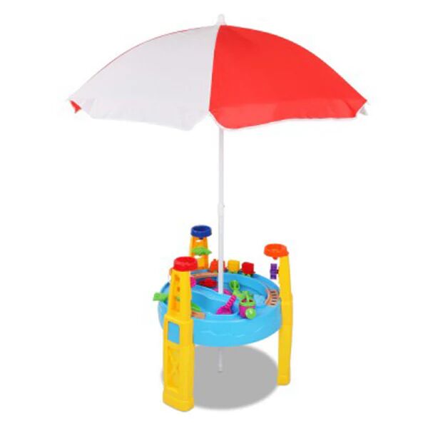Keezi Kids Sand and Water Table Play Set with Umbrella
