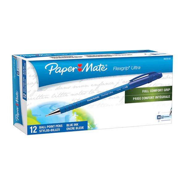 Papermate Flex Grip Rt Bp Blue Box Of 12