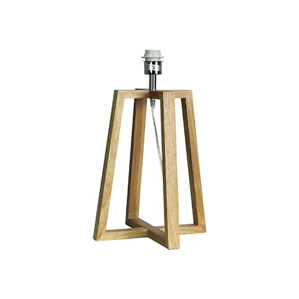 Oriel Lighting Timber Table Lamp Base E27