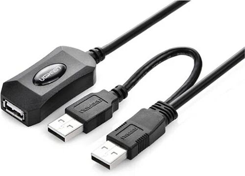 UGREEN USB 2.0 Active Extension Cable with USB for Power 5M