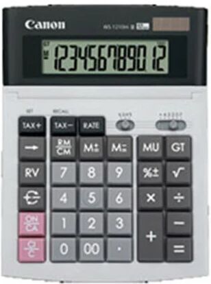 Canon 12Digit Desktop Calculator Dual Power Tax Adjustable Display