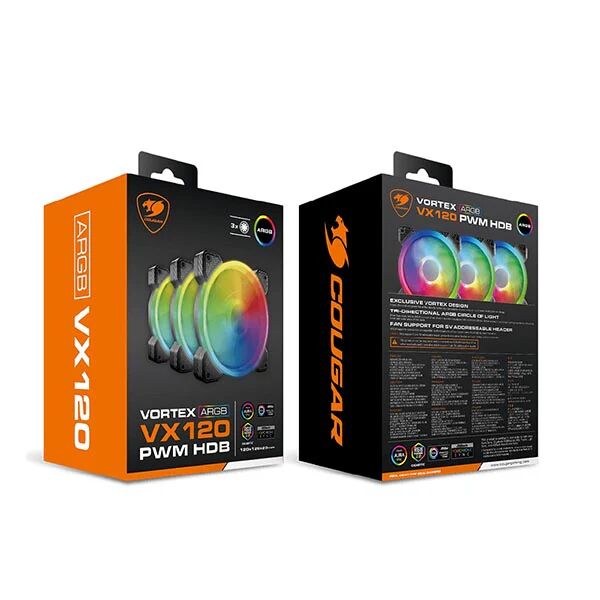 Cougar Cf Vx12Hb Rgb Vx120 120Mm Argb Fan