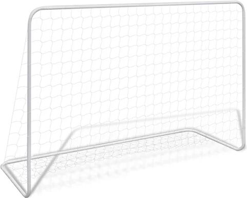 Unbranded Football Goal With Net 182X61X122 Cm Steel White