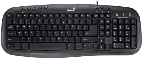 Genius Kb M200 Multimedia Spill Resistant Usb Keyboard