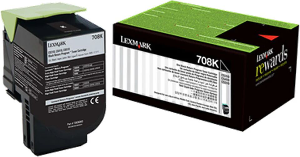 Lexmark 708K Black Return Toner Cartridge