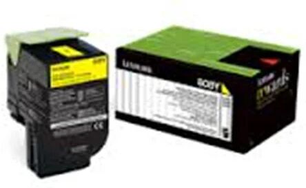 Lexmark 808Xye Yellow Extra High Yield Corporate Toner Cartridge 4K