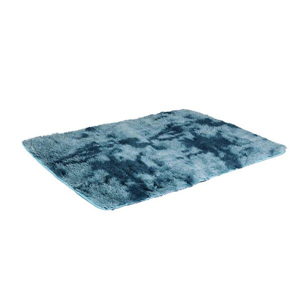 Marlow Floor Rug Shaggy Rugs Soft Large Carpet Area Tie Dyed Blue