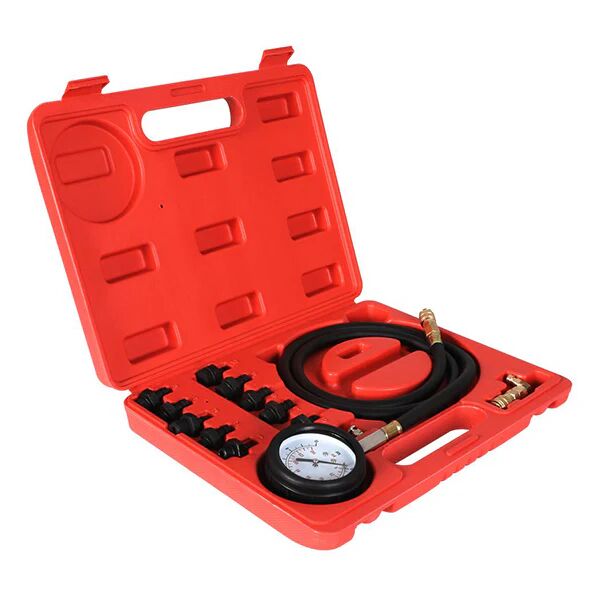 Unbranded Engine Oil Pressure Tester Diagnostic Test Tools Automotive 12Pcs Red