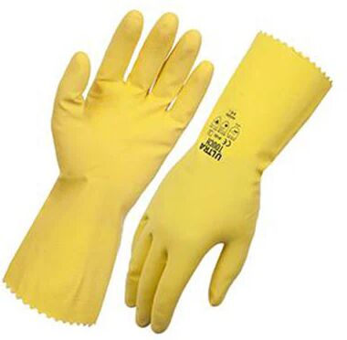 Unbranded Flocklined Rubber Gloves (Dishwash Gloves)