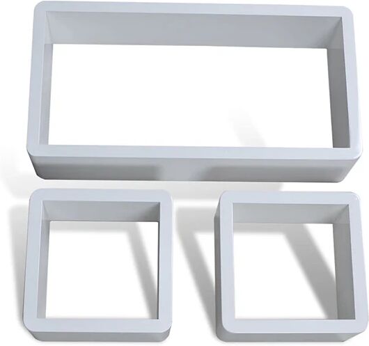 Unbranded Wall Cube Shelves 6 Pcs White