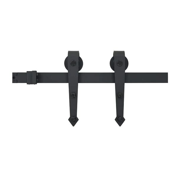 Unbranded Sliding Door Hardware Kit 183 Cm Steel Black