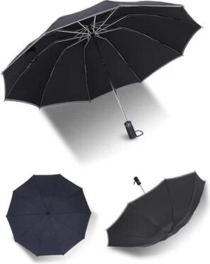 Unbranded Automatic Inverted Umbrella With Led Torch