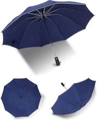 Unbranded Inverted Umbrella With Reflective Stripe