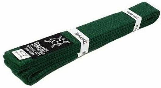 Yamasaki Deluxe Coloured Martial Arts Belts Green